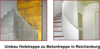 Umbau Holztreppe zu Betontreppe in Reichenburg